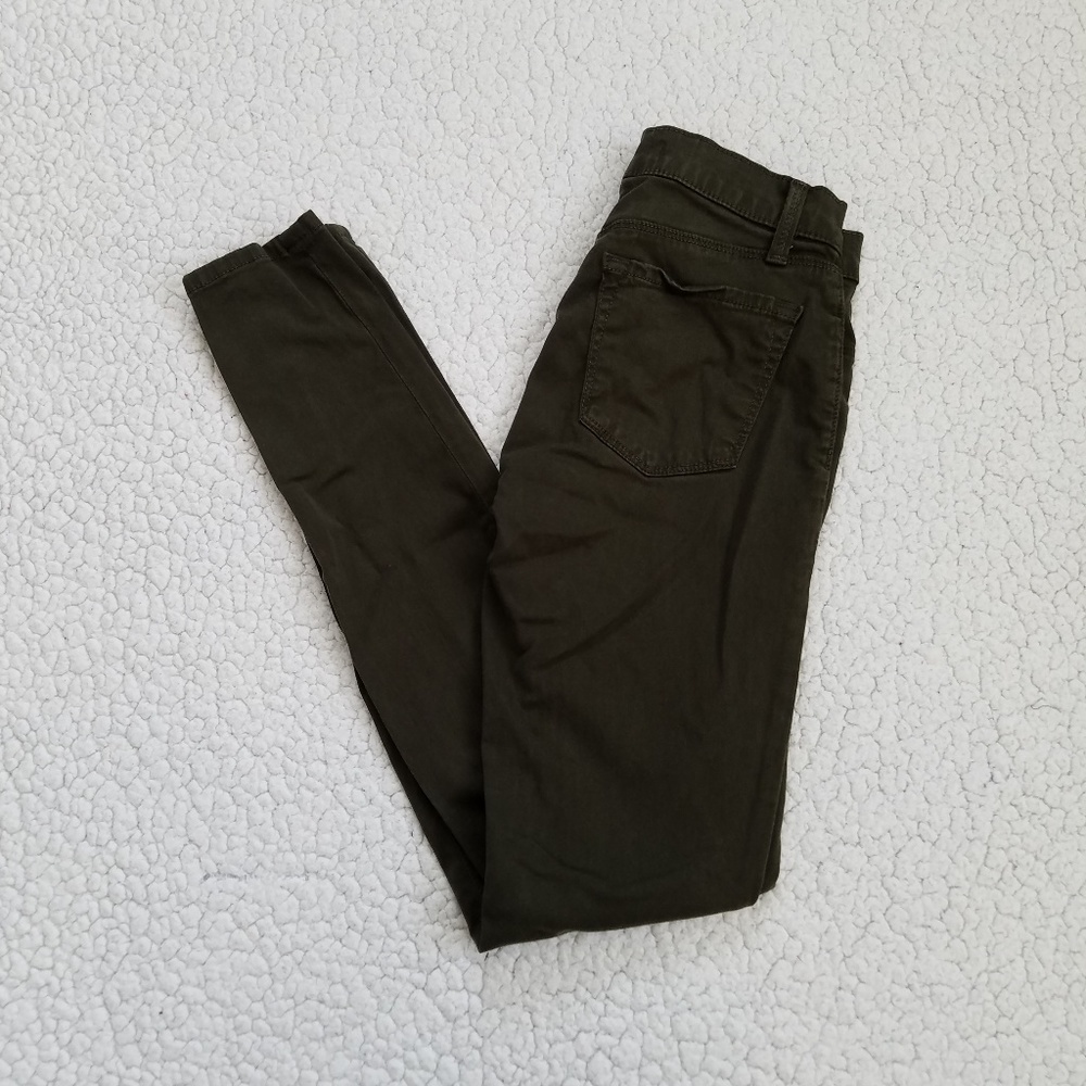 J Brand Jeans 24 Camo Super Skinny Olive Green